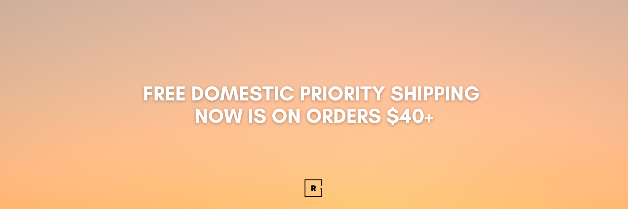 free domestic shipping on orders $40+